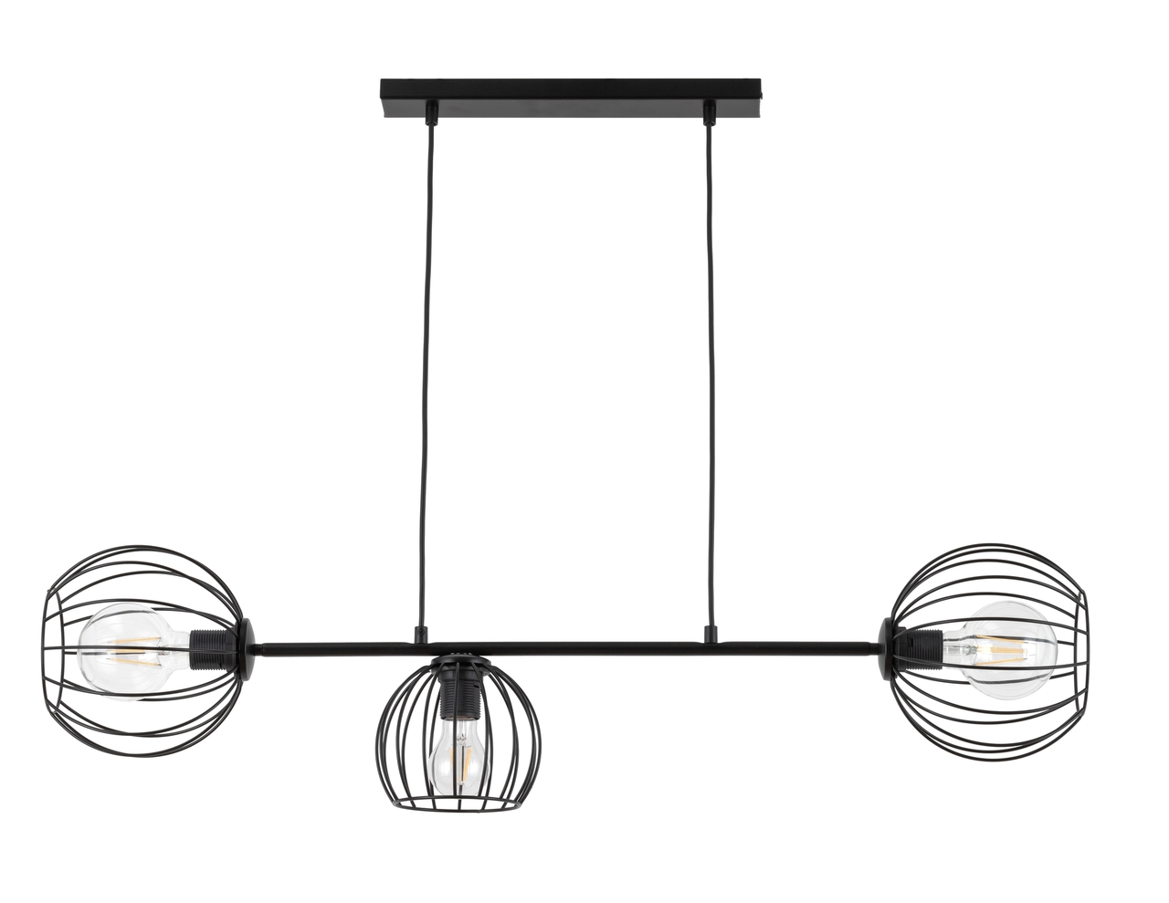 Lampa wisząca w stylu modern classic MADAM 3 czarny, 3 × E27 – Sigma Lighting 32370