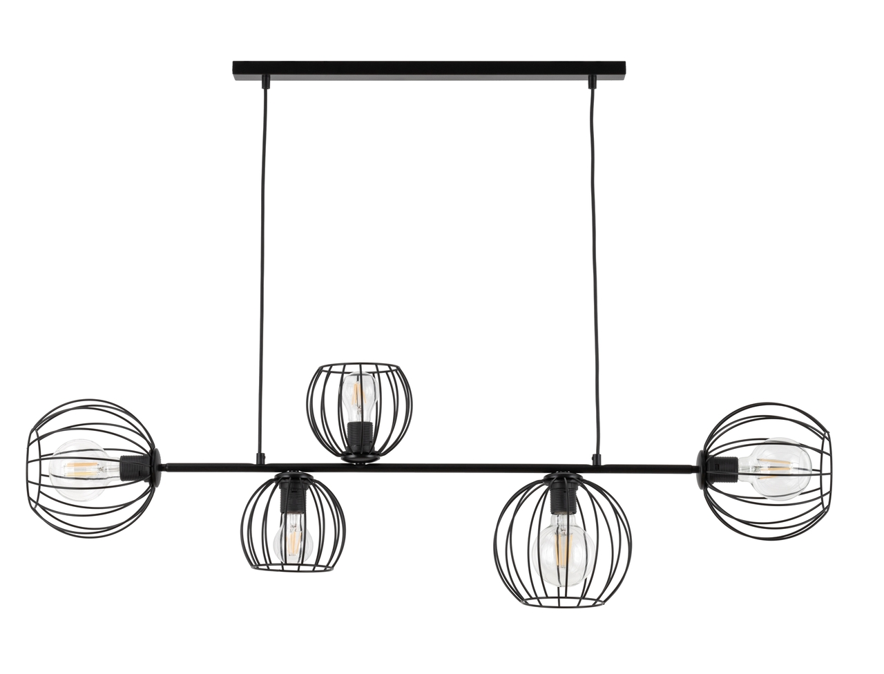 Lampa wisząca w stylu modern classic MADAM 5 czarny, 5 × E27 – Sigma Lighting 32372