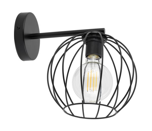 Kinkiet w stylu modern classic MADAM czarny, 1 × E27 – Sigma Lighting 32373