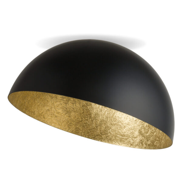 Plafon w stylu glamour SFERA 35 czarny/złoty, 1 × E27 – Sigma Lighting 32474