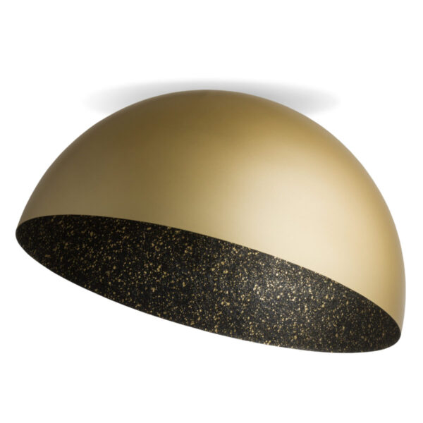 Plafon w stylu glamour SFERA 90 złoty_czarny nakrapiany, 1 × E27 – Sigma Lighting 32479