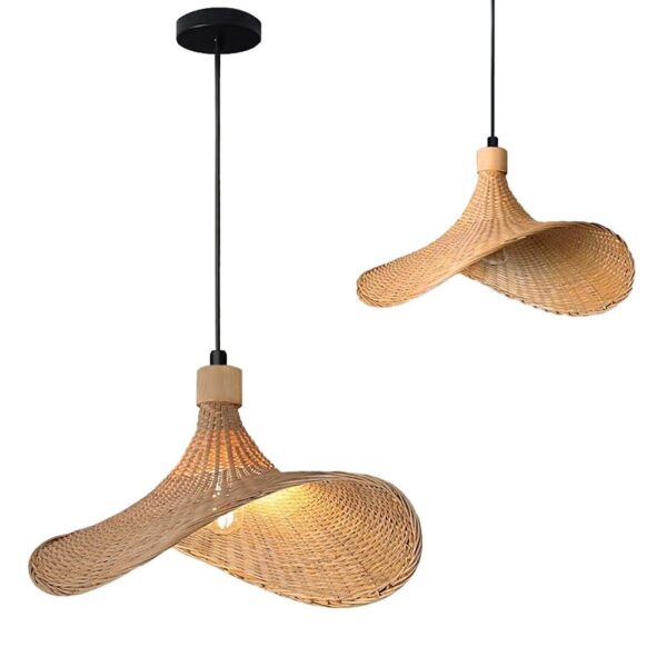 LAMPA WISZĄCA BAMBUSOWA APP1642-1CP 30cm