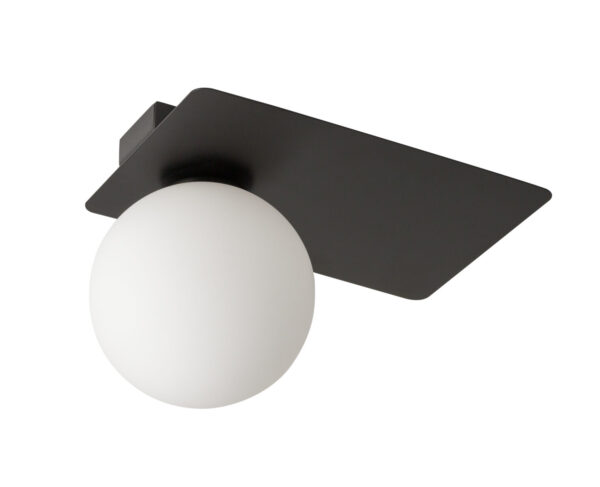 Plafon nowoczesny ARGON 1 prostokąt czarny, 1 × G9 – Sigma Lighting 33273