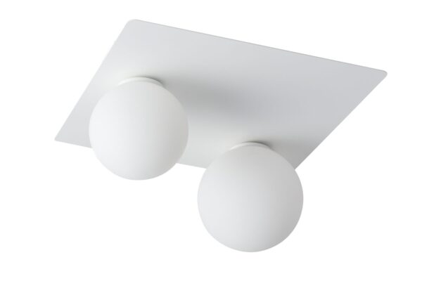 Plafon nowoczesny ARGON 2 prostokąt biały, 2 × G9 – Sigma Lighting 33275