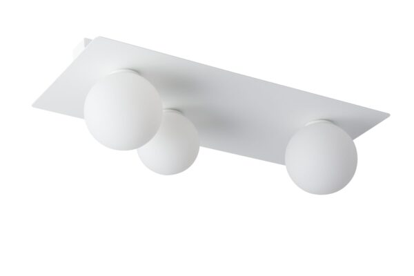 Plafon nowoczesny ARGON 3 prostokąt biały, 3 × G9 – Sigma Lighting 33278