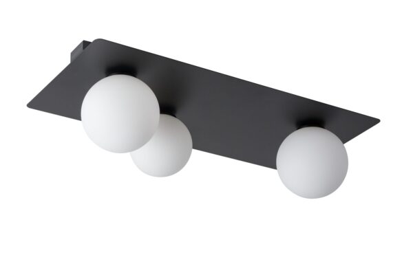 Plafon nowoczesny ARGON 3 prostokąt czarny, 3 × G9 – Sigma Lighting 33279