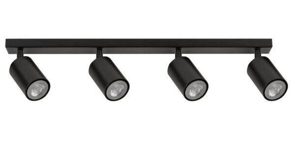 Spot sufitowy minimalistyczny ZOOM 4 czarny /spot, 4 × GU10 – Sigma Lighting 33312