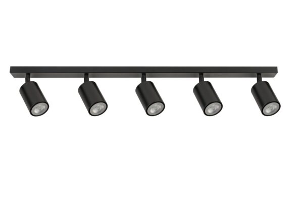 Spot sufitowy minimalistyczny ZOOM 5 czarny /spot, 5 × GU10 – Sigma Lighting 33313