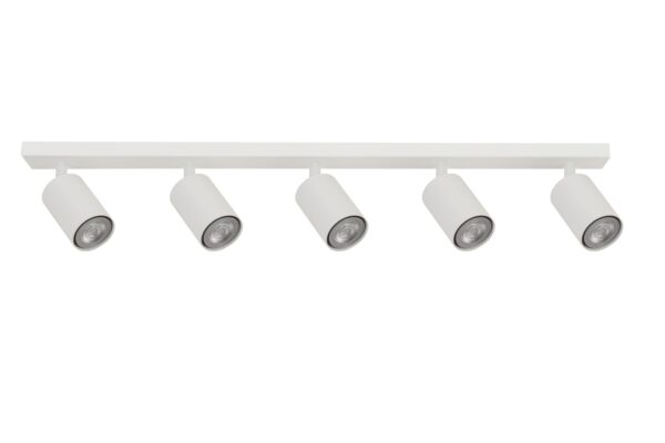 Spot sufitowy minimalistyczny ZOOM 5 biały /spot, 5 × GU10 – Sigma Lighting 33318