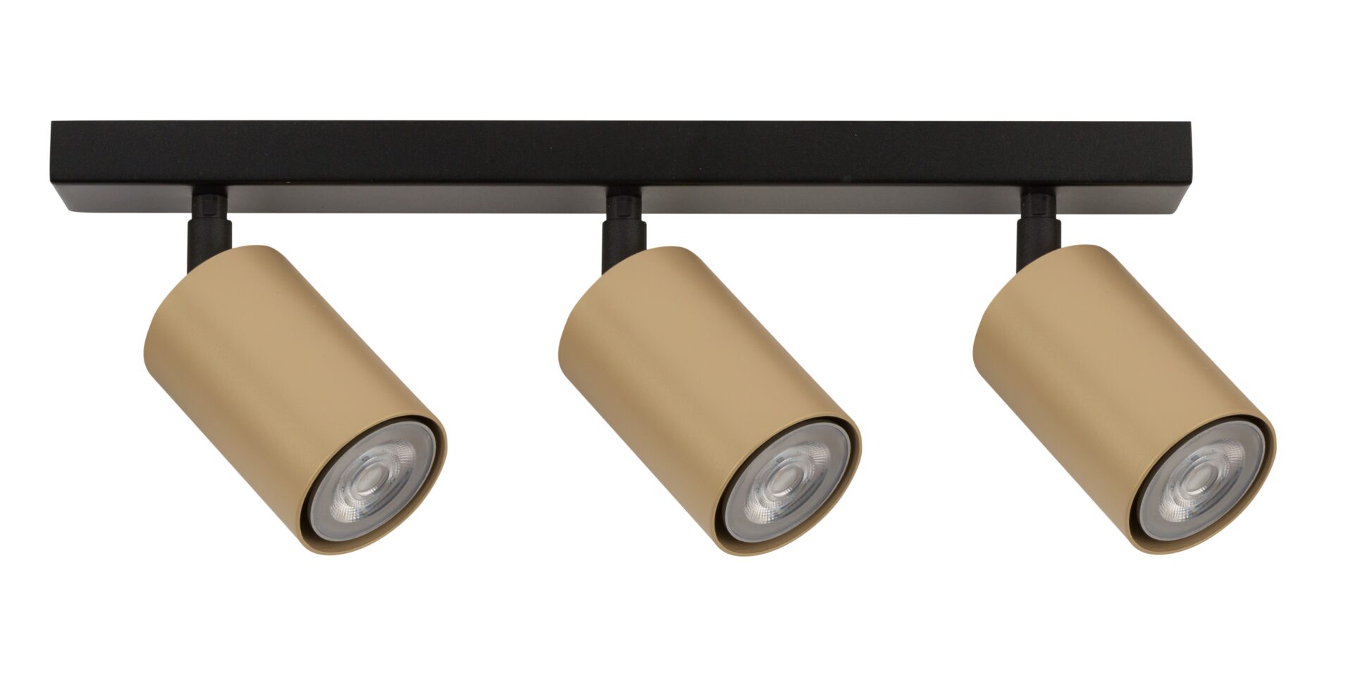 Spot sufitowy minimalistyczny ZOOM 3 czarny/złoty /spot, 3 × GU10 – Sigma Lighting 33321