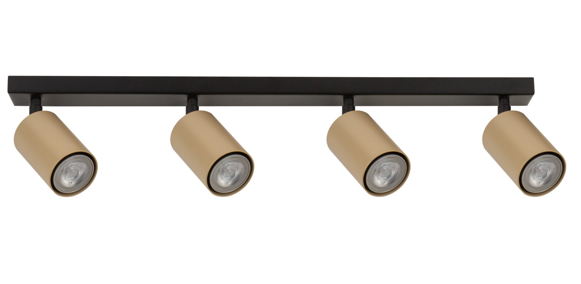 Spot sufitowy minimalistyczny ZOOM 4 czarny/złoty /spot, 4 × GU10 – Sigma Lighting 33322