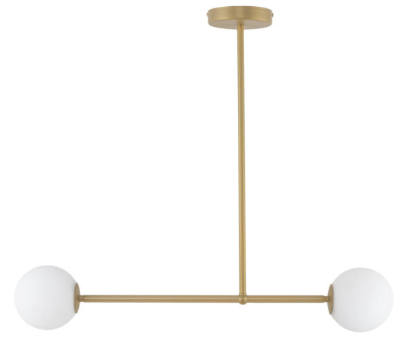 Lampa wisząca klasyczna GAMA 2 złoty beż, 2 × G9 – Sigma Lighting 33331