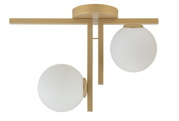 Plafon nowoczesny ANDY 2 złoty beż, 2 × G9 – Sigma Lighting 33337