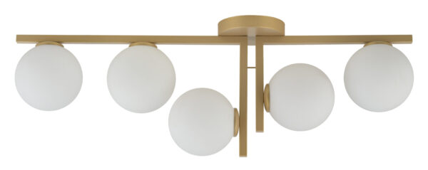 Plafon nowoczesny ANDY 5 złoty beż, 5 × G9 – Sigma Lighting 33339