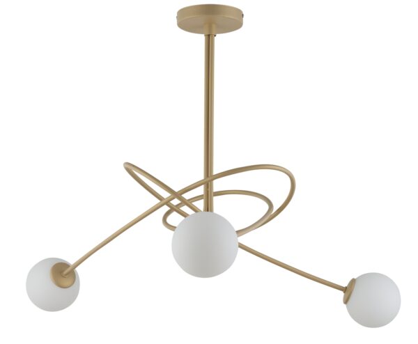 Lampa wisząca w stylu modern classic VELVET 3 złoty beż, 3 × G9 – Sigma Lighting 33356