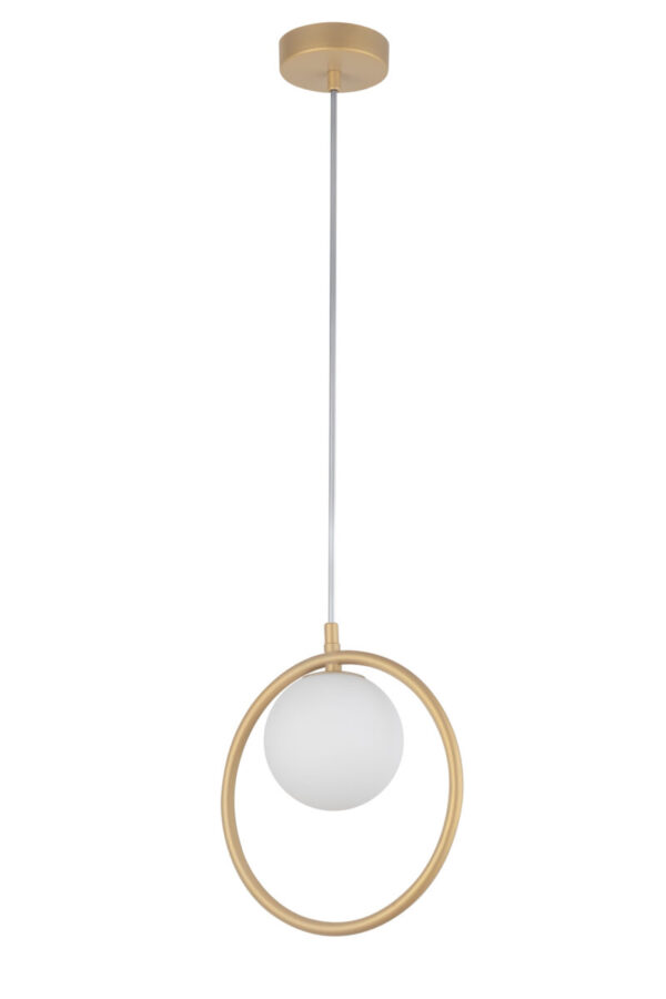 Lampa wisząca nowoczesna AQUA 1 złoty beż, 1 × G9 – Sigma Lighting 33409