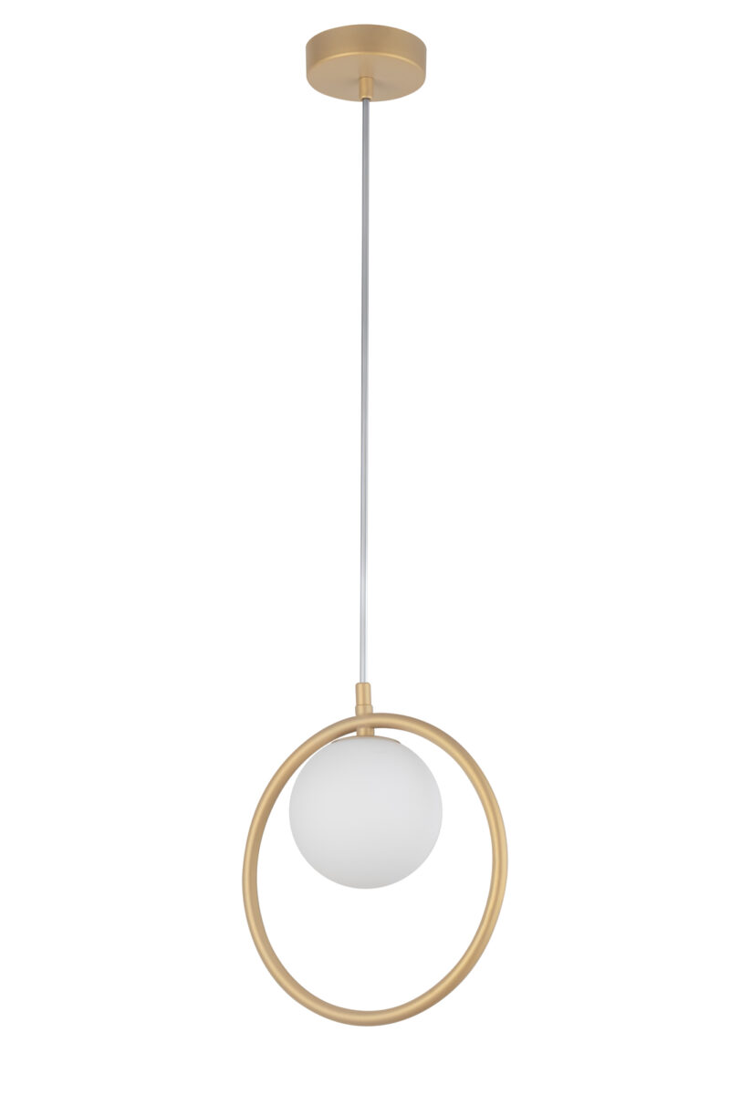 Lampa wisząca nowoczesna AQUA 1 złoty beż, 1 × G9 – Sigma Lighting 33409