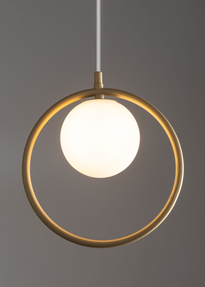 Lampa wisząca nowoczesna AQUA 1 złoty beż, 1 × G9 – Sigma Lighting 33409 - obrazek 2
