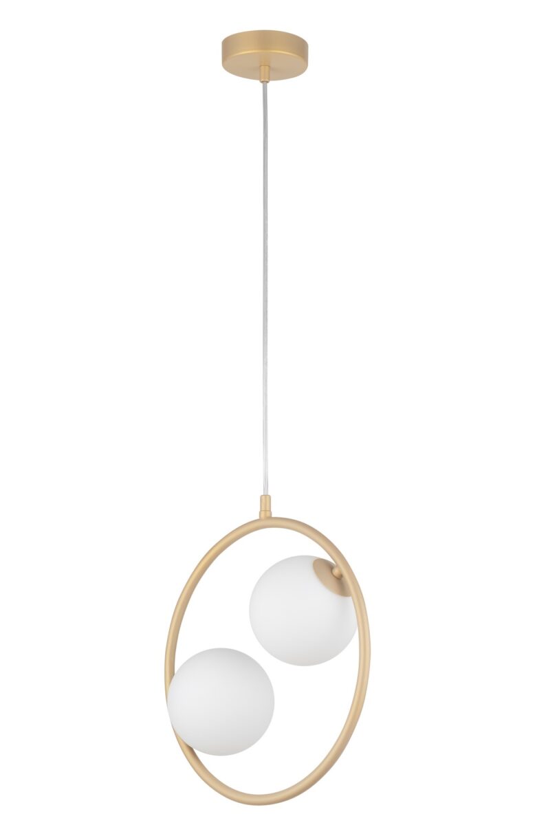 Lampa wisząca nowoczesna AQUA 2 złoty beż, 2 × G9 – Sigma Lighting 33412