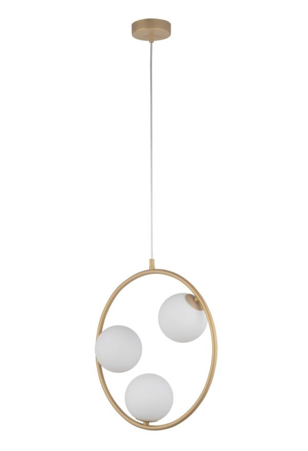 Lampa wisząca nowoczesna AQUA 3 złoty beż, 3 × G9 – Sigma Lighting 33415