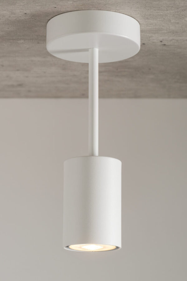 Plafon minimalistyczny LUIS 1 biały, 1 × GU10 – Sigma Lighting 33417