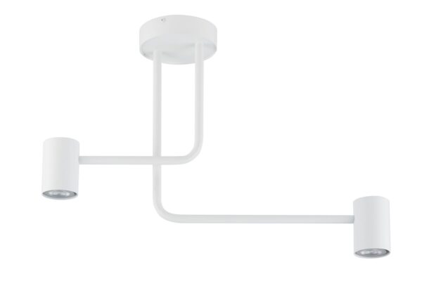 Plafon minimalistyczny LUIS 2 biały, 2 × GU10 – Sigma Lighting 33419