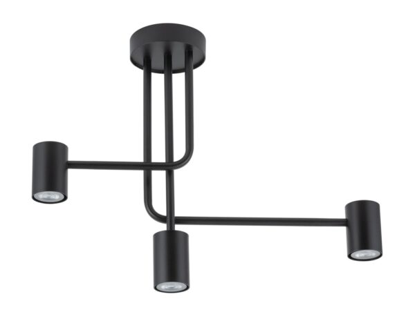 Plafon minimalistyczny LUIS 3 czarny, 3 × GU10 – Sigma Lighting 33420