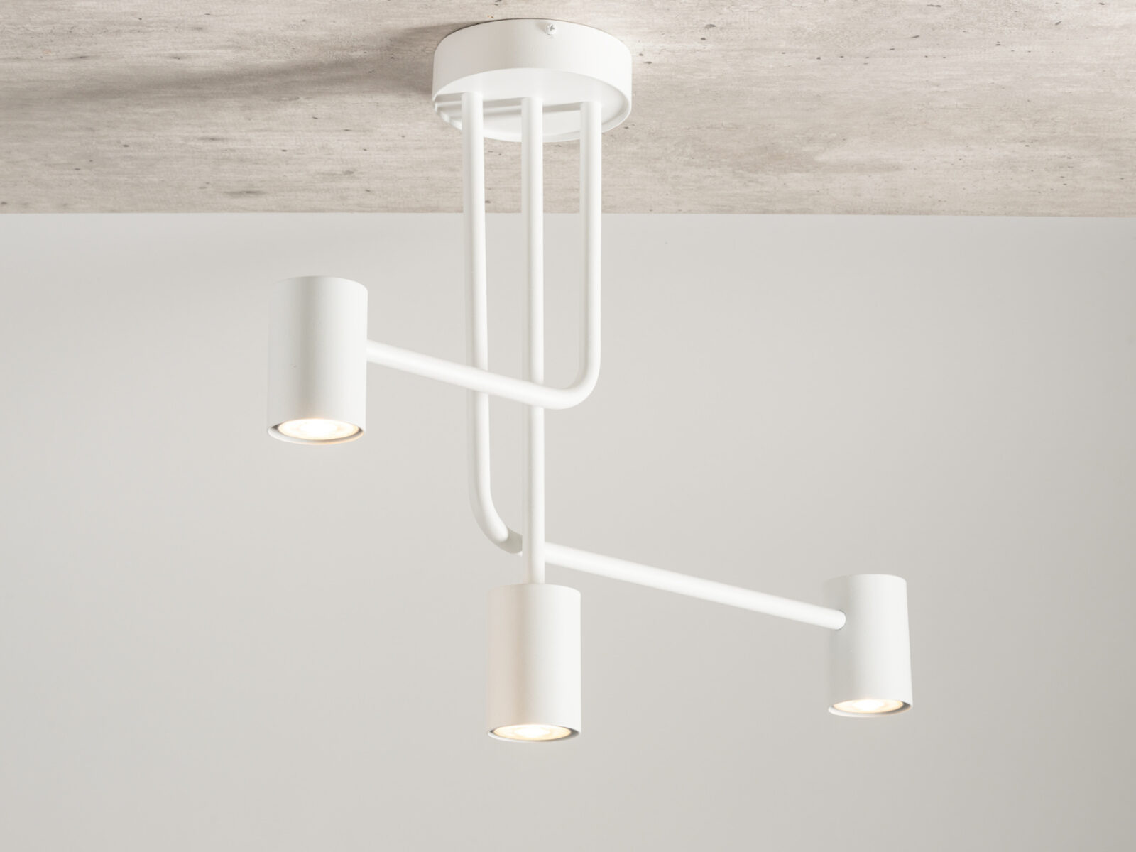 Plafon minimalistyczny LUIS 3 biały, 3 × GU10 – Sigma Lighting 33421 - obrazek 2