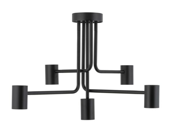 Plafon minimalistyczny LUIS 5 czarny, 5 × GU10 – Sigma Lighting 33422