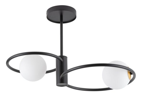 Plafon nowoczesny AQUA 2 czarny, 2 × G9 – Sigma Lighting 33462