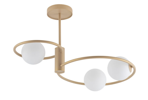 Plafon nowoczesny AQUA 3 złoty beż, 3 × G9 – Sigma Lighting 33467