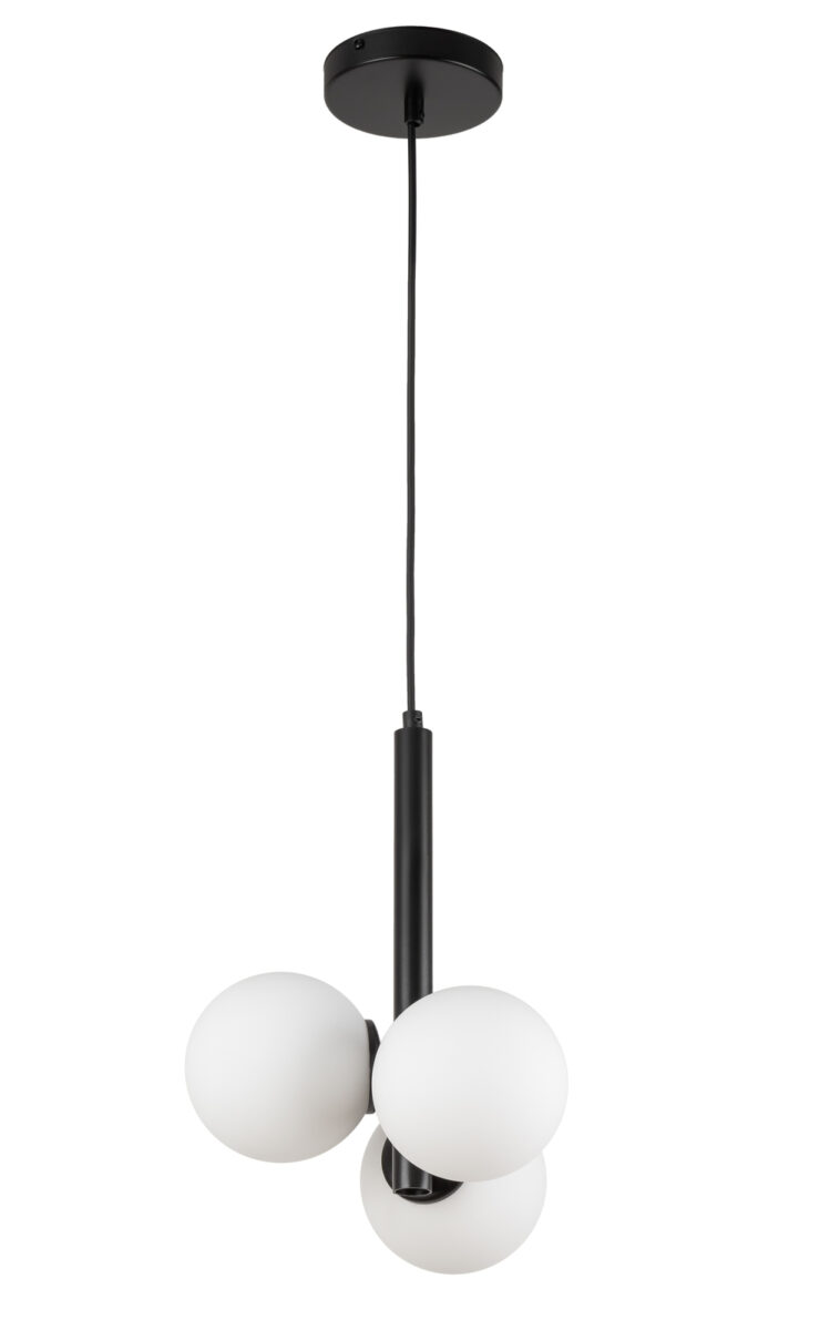 Lampa wisząca w stylu modern classic PERLA 3 czarny, 3 × G9 – Sigma Lighting 33486