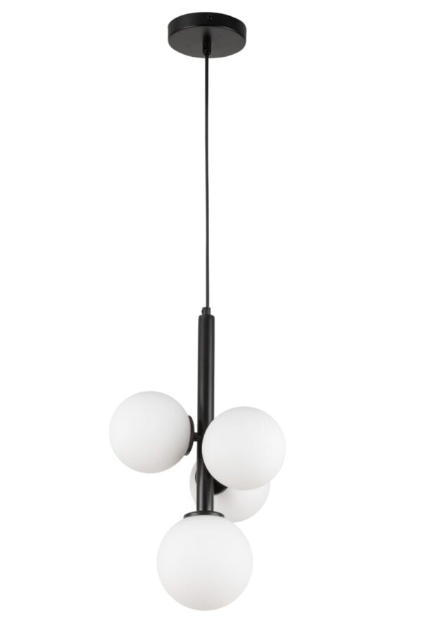 Lampa wisząca w stylu modern classic PERLA 4 czarny, 4 × G9 – Sigma Lighting 33487
