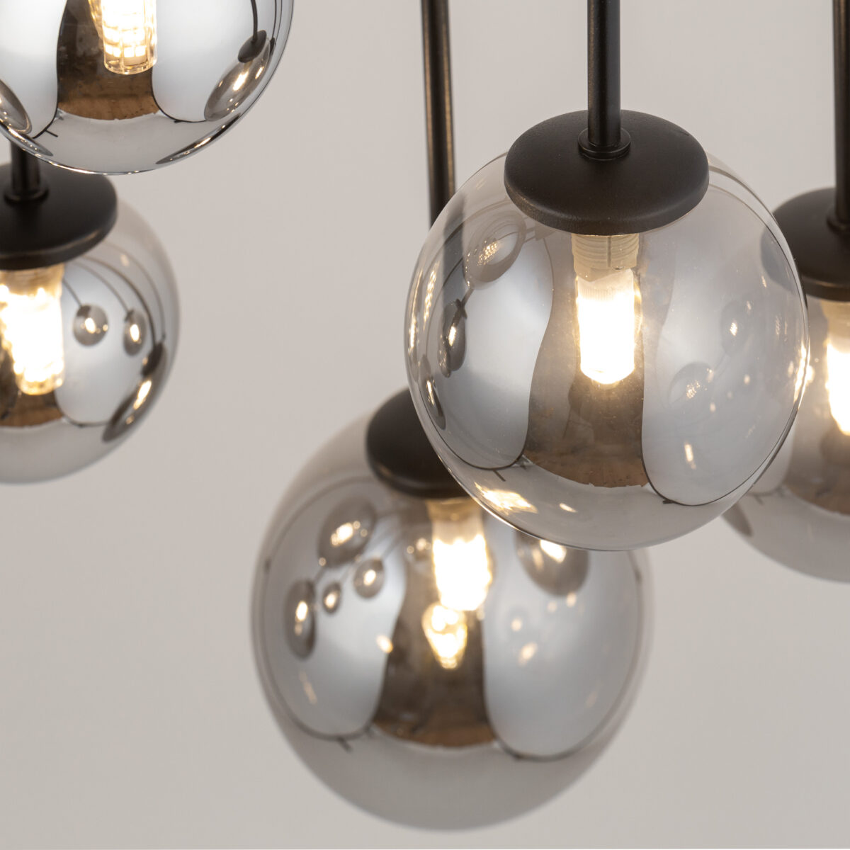 Plafon nowoczesny TULIA 10 długi szary, 10 × G9 – Sigma Lighting 33490 - obrazek 3