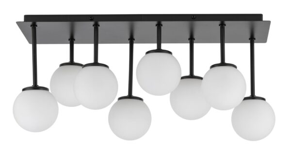 Plafon nowoczesny TULIA 8 krótki biały, 8 × G9 – Sigma Lighting 33497