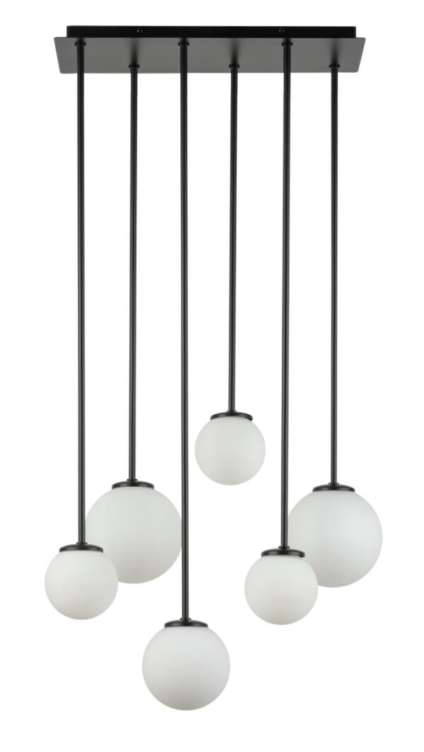 Plafon nowoczesny TULIA 6 długi biały, 6 × G9 – Sigma Lighting 33499