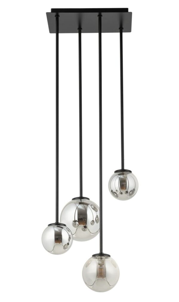 Plafon nowoczesny TULIA 4 długi szary, 4 × G9 – Sigma Lighting 33502