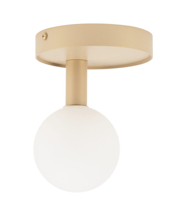 Plafon w stylu modern classic PERLA 1 złoty beż, 1 × G9 – Sigma Lighting 33602