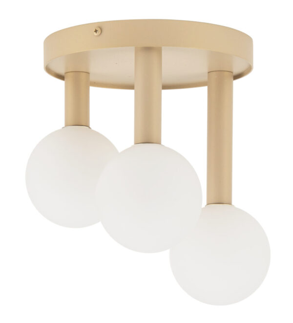 Plafon w stylu modern classic PERLA 3 złoty beż, 3 × G9 – Sigma Lighting 33603