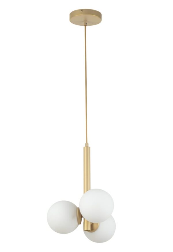 Lampa wisząca w stylu modern classic PERLA 3 złoty beż, 3 × G9 – Sigma Lighting 33605