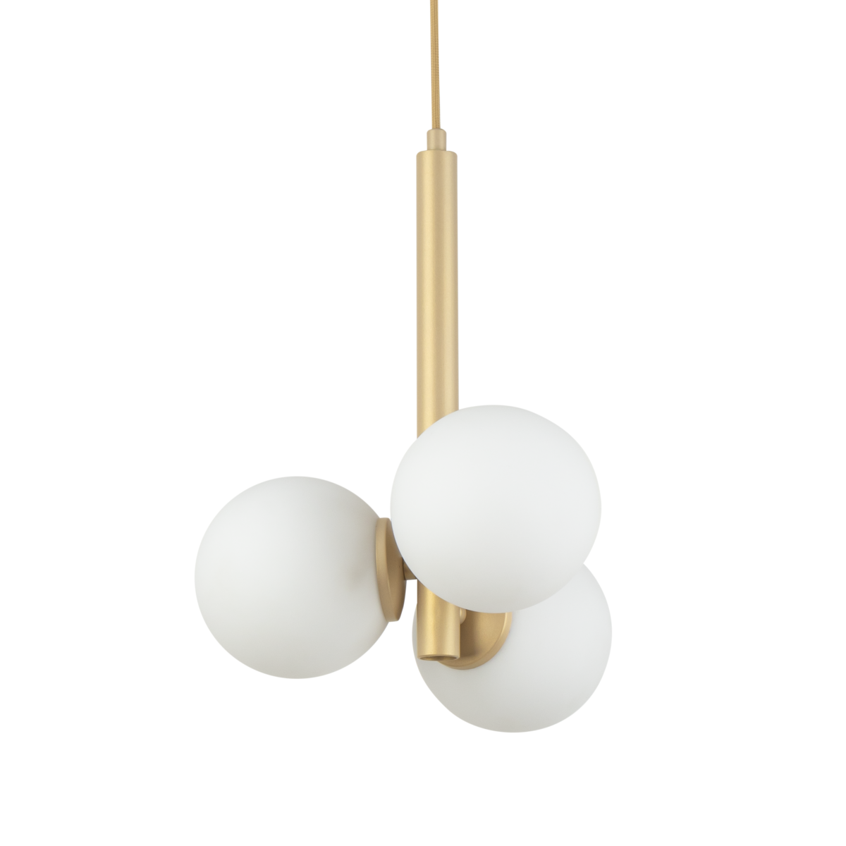 Lampa wisząca w stylu modern classic PERLA 3 złoty beż, 3 × G9 – Sigma Lighting 33605 - obrazek 2