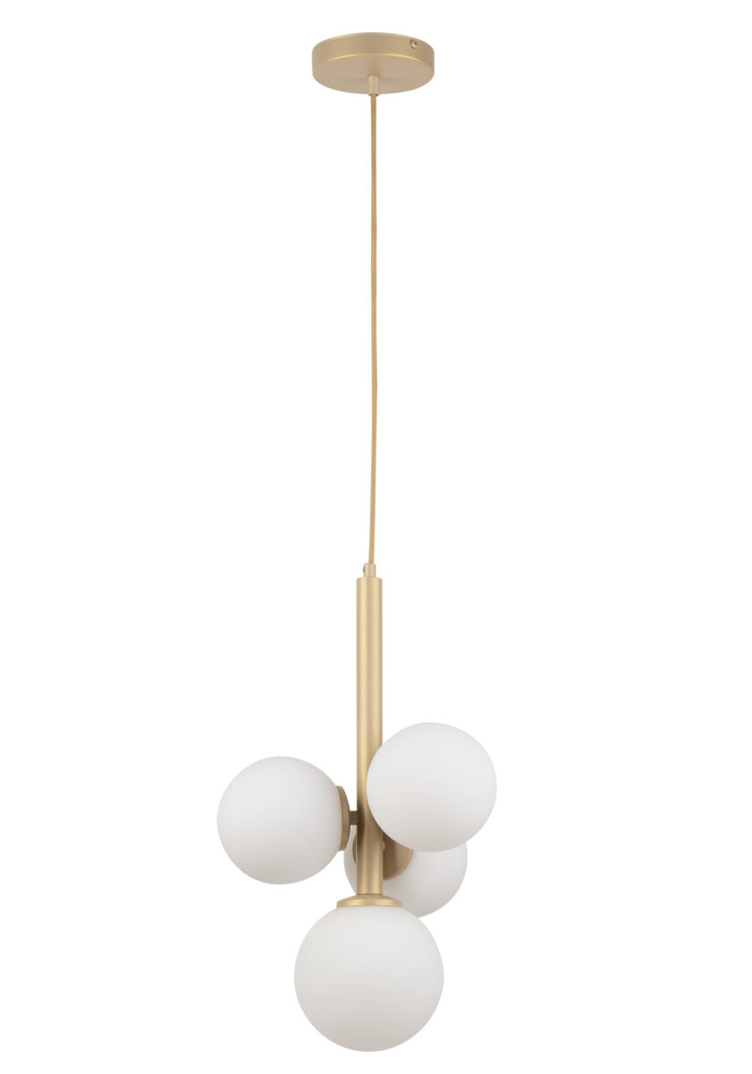 Lampa wisząca w stylu modern classic PERLA 4 złoty beż, 4 × G9 – Sigma Lighting 33606