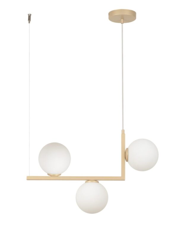 Lampa wisząca nowoczesna ANDY 3 złoty beż, 3 × G9 – Sigma Lighting 33610