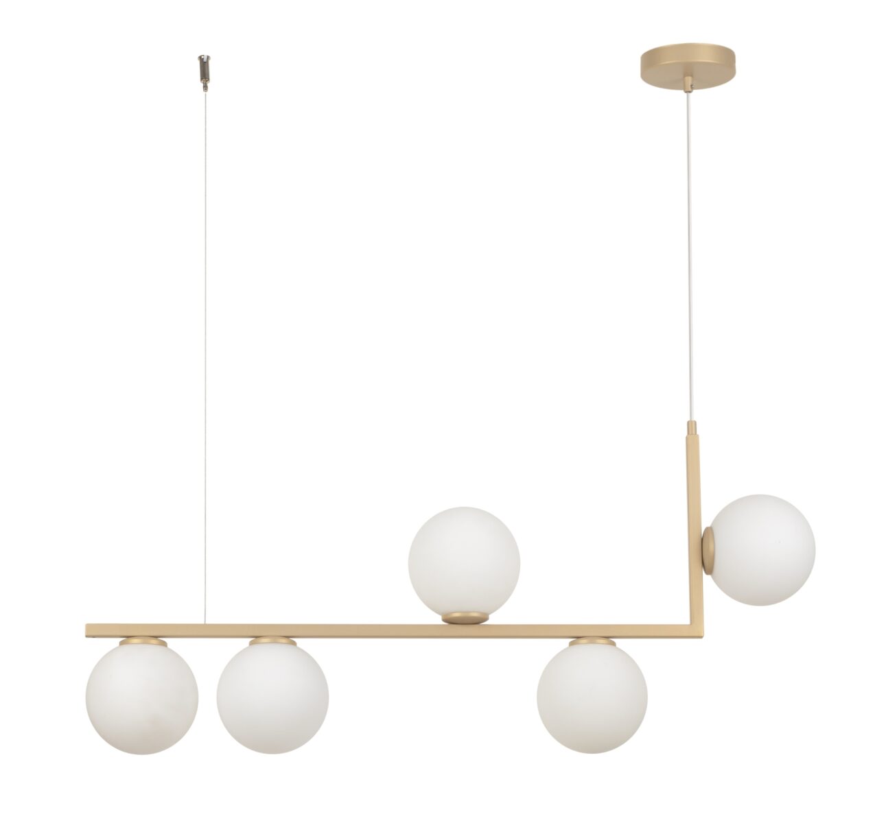 Lampa wisząca nowoczesna ANDY 5 złoty beż, 5 × G9 – Sigma Lighting 33612
