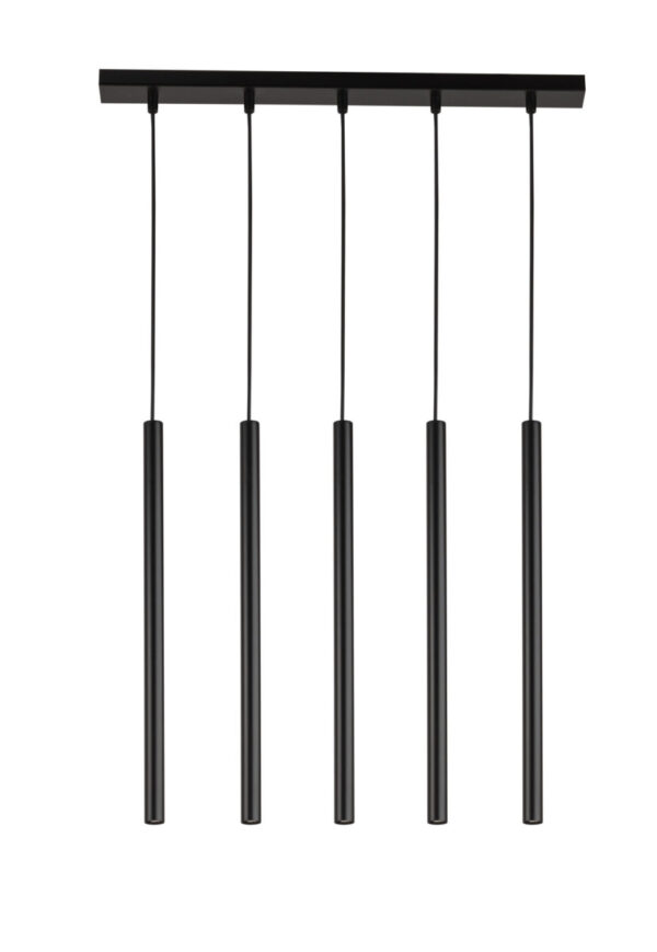 Lampa wisząca minimalistyczna SOPEL 5 prosty czarny, 5 × G9 – Sigma Lighting 33615