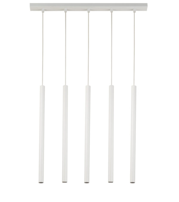 Lampa wisząca minimalistyczna SOPEL 5 prosty biały, 5 × G9 – Sigma Lighting 33616