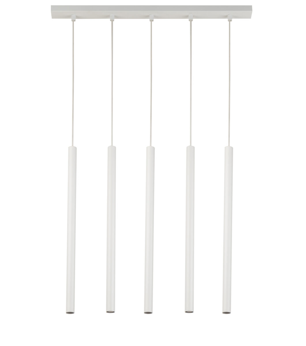 Lampa wisząca minimalistyczna SOPEL 5 prosty biały, 5 × G9 – Sigma Lighting 33616