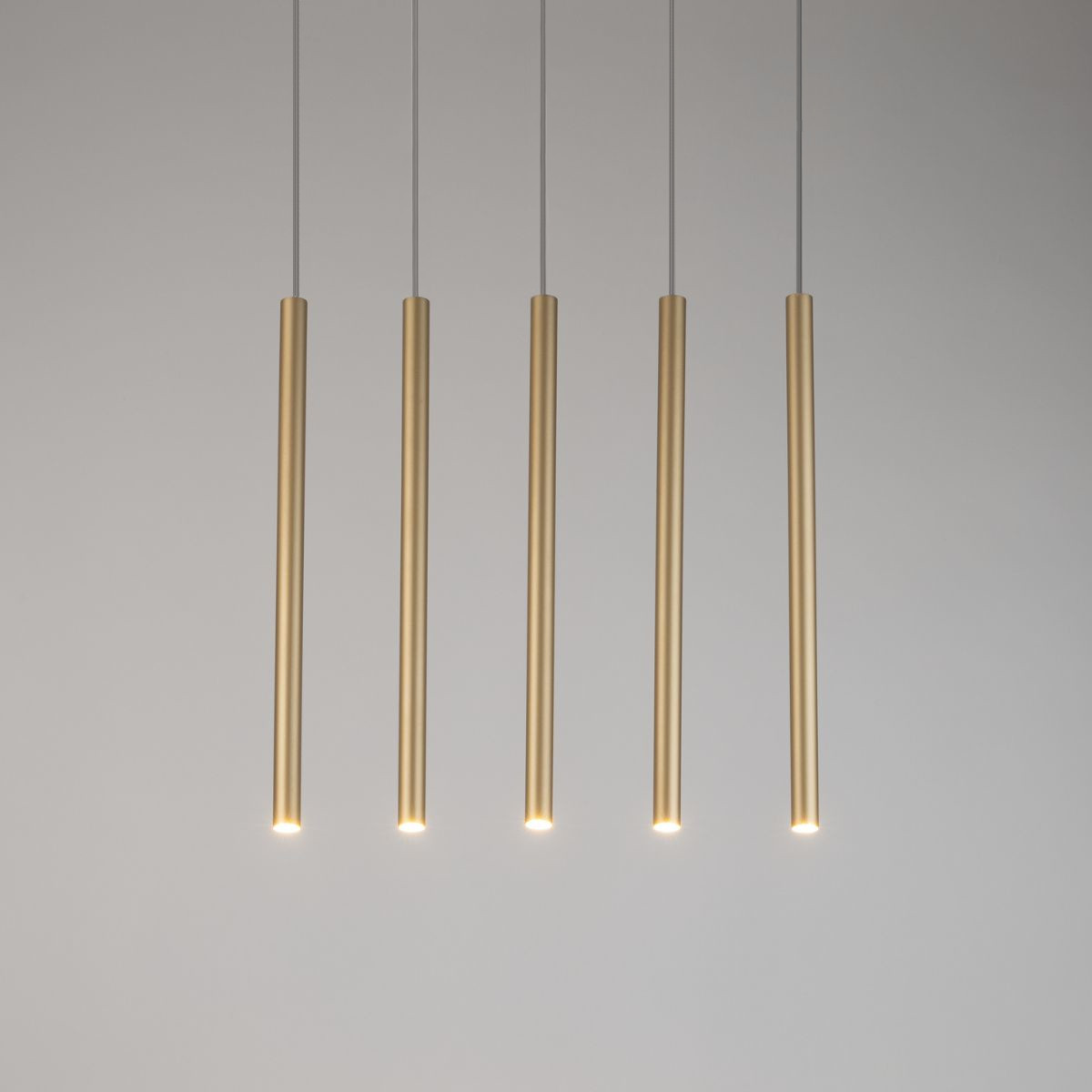 Lampa wisząca minimalistyczna SOPEL 5 prosty złoty, 5 × G9 – Sigma Lighting 33617 - obrazek 2
