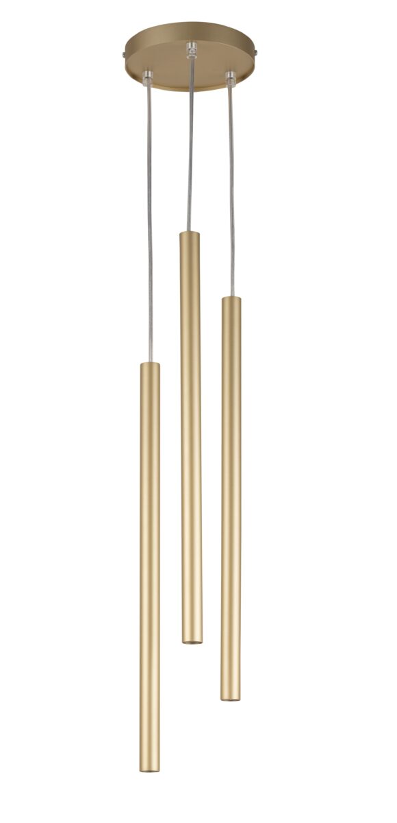 Lampa wisząca minimalistyczna SOPEL 3 koło złoty, 3 × G9 – Sigma Lighting 33624