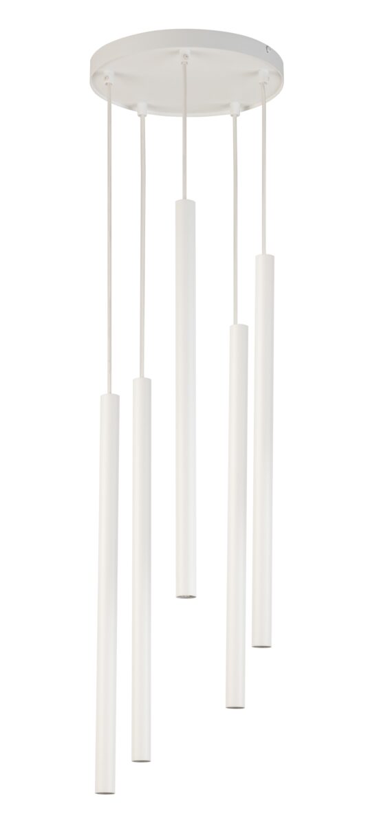 Lampa wisząca minimalistyczna SOPEL 5 koło biały, 5 × G9 – Sigma Lighting 33626